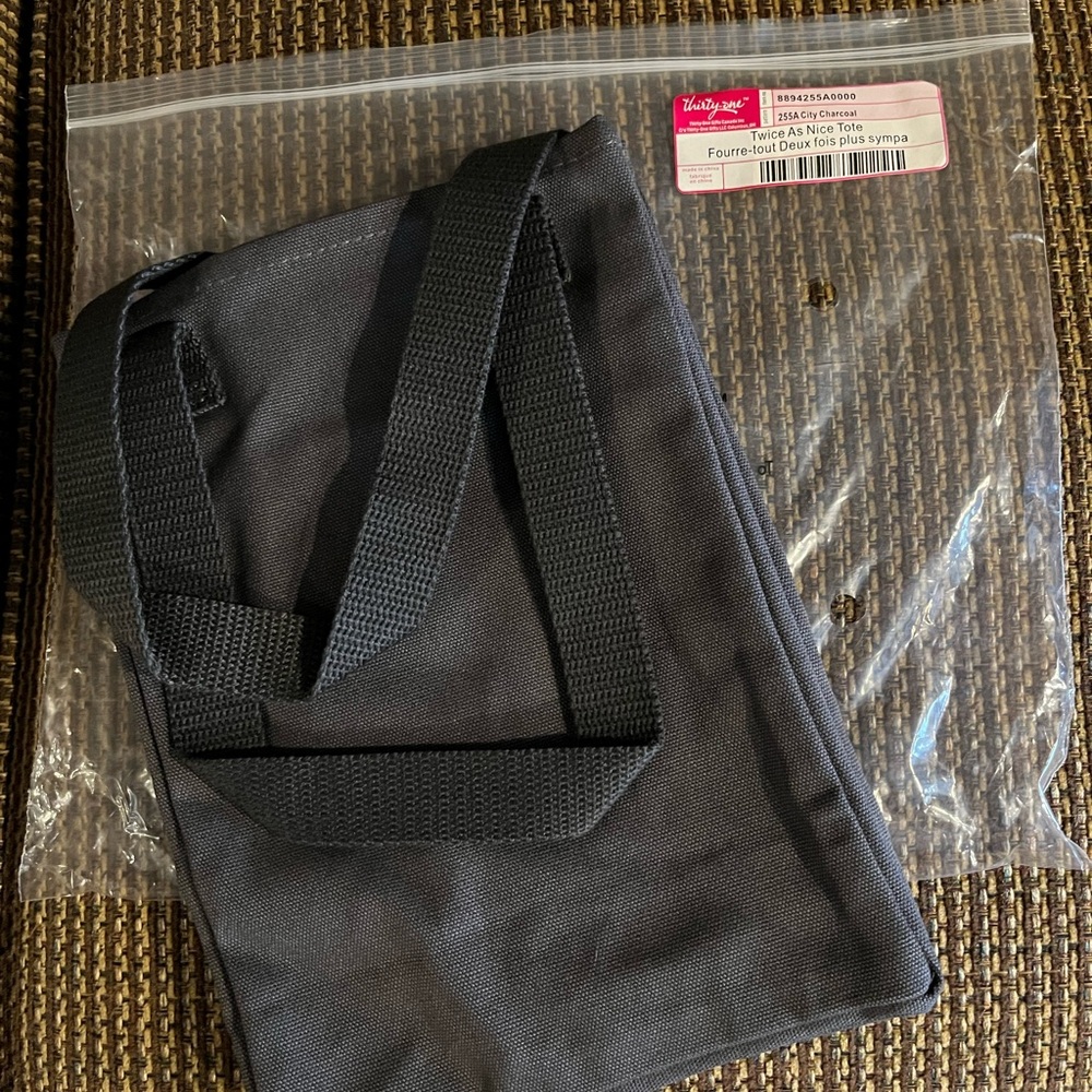 Thirty-One Dark Gray Twice as Nice Tote Bag